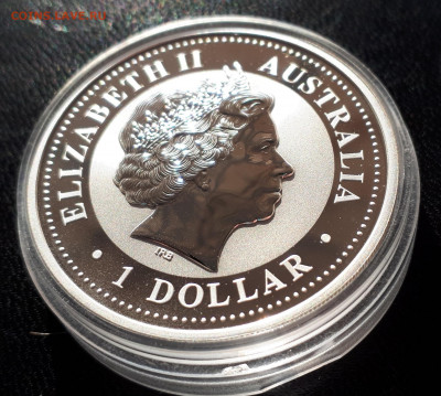 Серебро Австралия 1 доллар, 2006 Год собаки. Цветная - 1 (37)