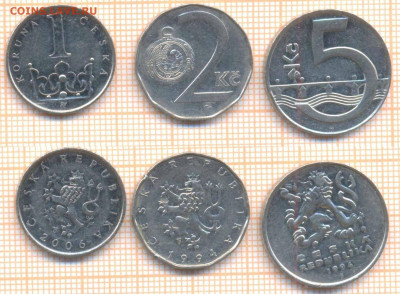 Чехия 3 монеты, до 25.04.2020 г. 22.00 по Москве - Чехия 3 мон 703