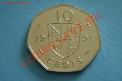 Гана монета 10 cedis 1991 г - DSC00046.JPG