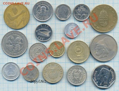 Иностранные монеты разные наборами и поштучно - 20р №2