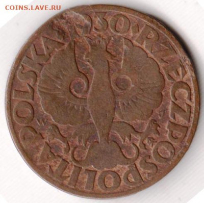 Польша 5 грошей 1930 г. до 24.00 21.05. 20 г. - 014