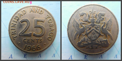 Тринидад и Тобаго 25 центов, 1966 - 23