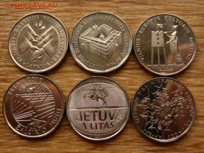 Литва 6 монет по 1 литу юбилейка до 22.05.20 в 22.00 М - IMG_6283.JPG