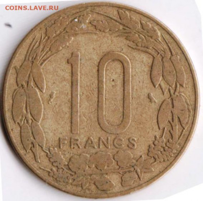 Камерун 10 франков 1965 г. до 24.00 27.05. 20 г. - 081