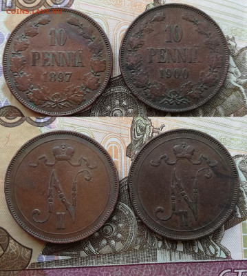 10 пенни с 1897 по 1915 по фиксу - 1897,900