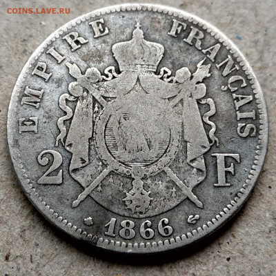 Франция 2 франка 1866 до 22-00 29.05 - IMAG7021~2