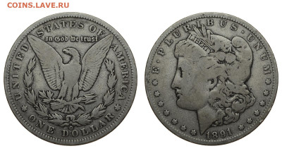 США. 1 доллар 1891 г. Морган. До 09.06.20. - 1891.JPG