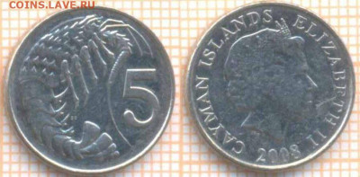 Каймановы острова 5 центов 2008 г., до 25.06.2020 г. 22.00 п - Кайманы 5 центов 2008  1084