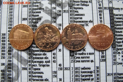 Набор 1 центовых монет "Авраама Линкольн" (4 штуки). - IMG_0120.JPG