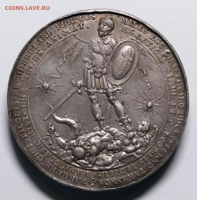 Медаль Густав Адольф 1632 битва при Брейтенфельде сереброЁ - 4444.JPG