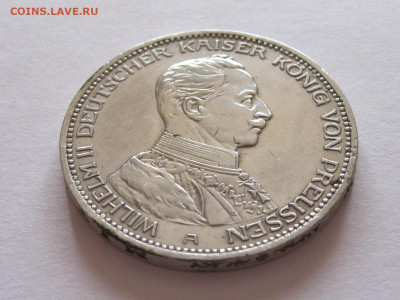 3 марки 1914 Вильгельм II мундир Пруссия 31.07 22:15 - IMG_6185.JPG