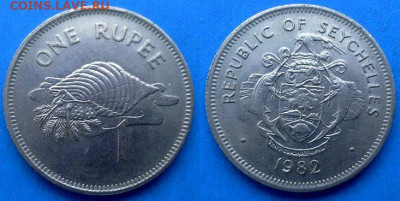 Сейшелы - 1 рупия 1982 года (Фауна) до 3.08 - Сейшелы 1 рупия, 1982