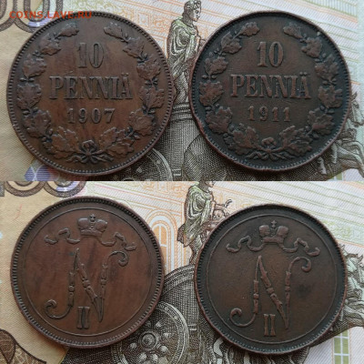 10 пенни с 1897 по 1915 по фиксу - 1907,911