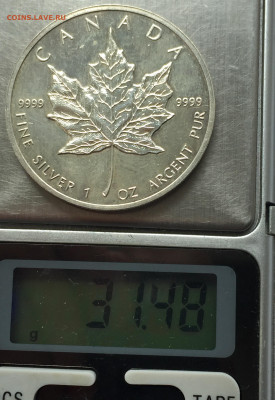 5 долларов 1989 с 200 серебро 9999 - IMG_3837.JPG
