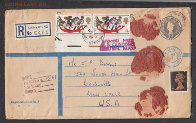 Великобритания 1968 конверт пр почту до 23 08 - 69