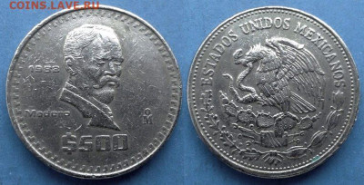 Мексика - 500 песо 1988 года до 26.08 - Мексика 500 песо, 1988