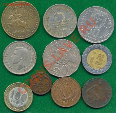 Иностранные монеты разные наборами и поштучно - 2 - С40 1