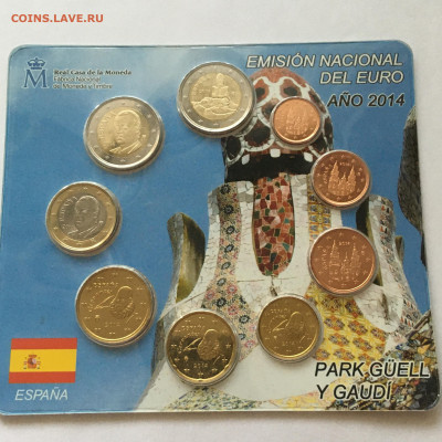 Испания 2014 Годовой набор 9 монет 5,88 Евро - image-06-08-20-06-35-1