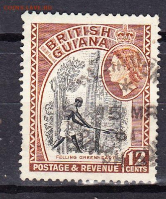 Колонии Британская Гвиана 1954 1м 12 ц до 21 09 - 43