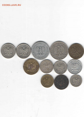 Польша, набор из 12 монет, до 22.00 мск 23.09 - Польша