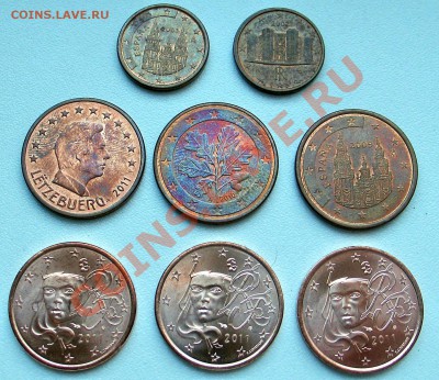 Евро и евроценты. Много разных монет! - 1.1