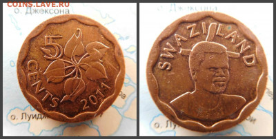 Эсватини (Свазиленд) 5 центов, 2011 - 29