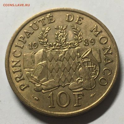 Монако 1989г 10 франков "Принц Пьер" - image-05-09-20-11-46