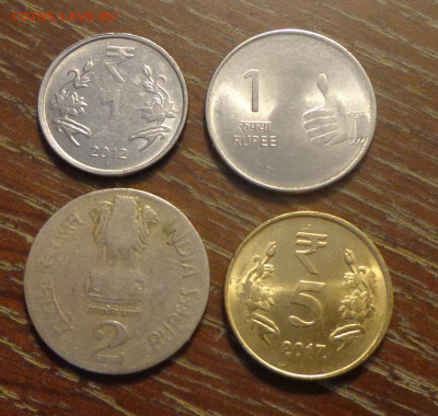 ИНДИЯ - подборка ходячки 4 шт. до 9.10, 22.00 - Индия 4 монеты разные_1.JPG