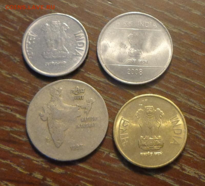 ИНДИЯ - подборка ходячки 4 шт. до 9.10, 22.00 - Индия 4 монеты разные_2.JPG
