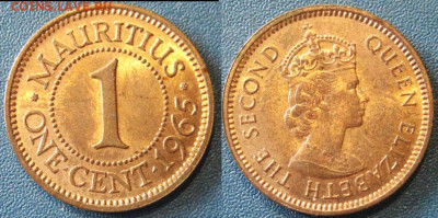 Маврикий 1 цент Год: 1965 Окончание: 13-10 В 22-00 мск - Маврит 1 цент