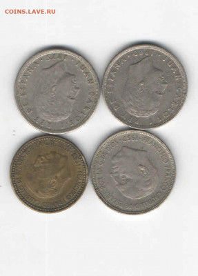 Испания, набор из 4 монет, до 22.00 мск.21.10 - Испания 1 (1)