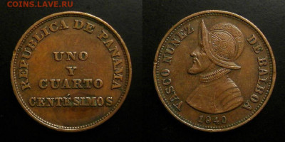 4 сентесимо (1940) до 23.10 (22.00) - Панама - 1,25 сентесимо (1940) №1