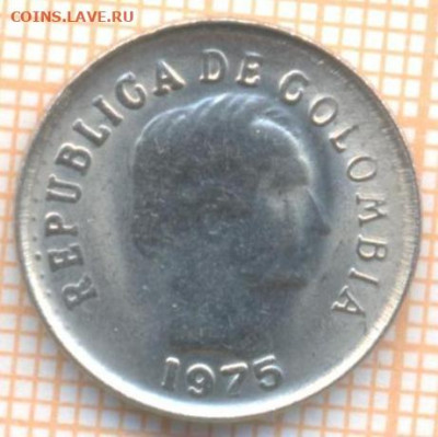 Колумбия 10 сентаво 1975 г. , до 27.10.2020 г. 22.00 по Моск - Колумбия 10 сентаво 1975 2100а
