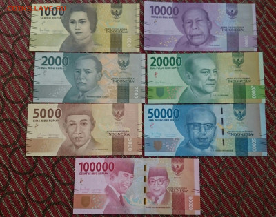 ФИКС. Индонезия - 1 000 - 100 000 рупий 2016г. Пресс - Индонезия набор