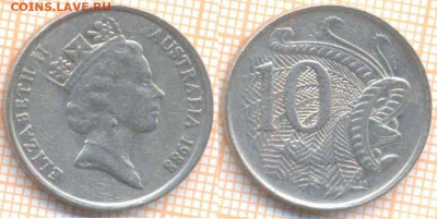 Австралия 10 центов 1988 г., до 11.11.2020 г. 22.00 по Москв - Австралия 10 центов 1988 1490