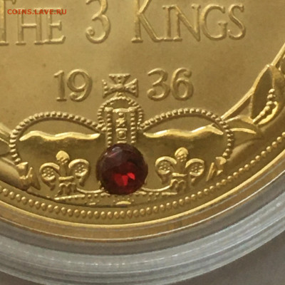 Великобритания Медальон "Три короля" 2016 позолота, рубин - image-04-08-20-03-35-2