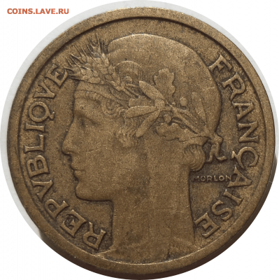 1 франк 1934 г. Франция до 17.11.20 в 22:00 МСК - Rounded_20201116_195138