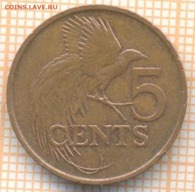 Тринидад и Тобаго 5 центов 2002 г., до 24.11.2020 г. 22.00 - Тринидад 5 центов 2002 2370а