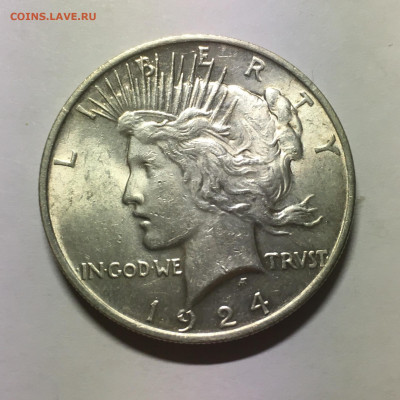 США 1$ 1924г Peace Dollar - image-19-11-20-04-41-1