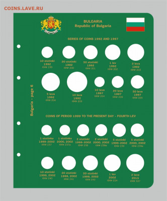 Комплект листов для регулярных монет Болгарии с 1878 по 2015 - IMG-20200326-WA00091