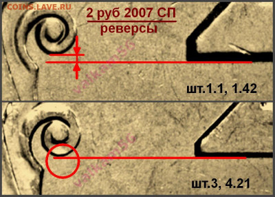 2 руб 2007 СПМД - 2 руб 2007 СП размер 2