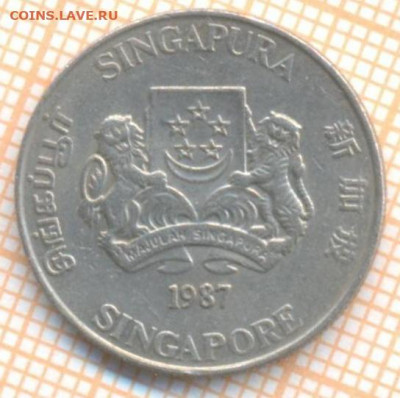 Сингапур 20 центов 1987 г., до 30.11.2020 г. 22.00 по Москве - Сингапур 20 центов 1987 2420