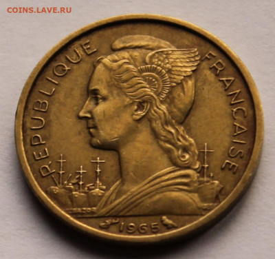 Французское Сомали 10 франков 1965 г. Тираж - 250 000 - 9
