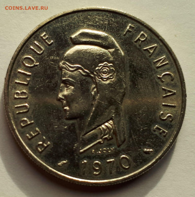 Француз.Территория Афар и Исса 10 франков 1970 Тираж-600 000 - 4