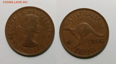Австралия 1 пенни 1956 года Елизавета II - 19.12 22:00 мск - IMG_20201114_173952