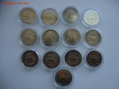 2 евро 2007 Римский договор. Набор 13 монет включая Словению - Римский договор 07 (1).JPG