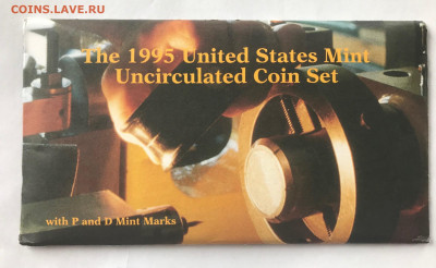 Банковский набор монет США 1995 до 21.30 МСК 21.01.21 - IMG_4091-95
