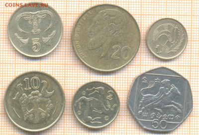 Кипр 6 монет, до 27.01.2021 г. 22.00 по Москве - Кипр 6 монет 2616
