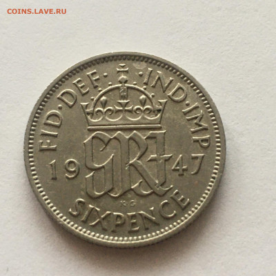 Великобритания 6 пенсов, 1947г - image-22-01-21-02-04-11