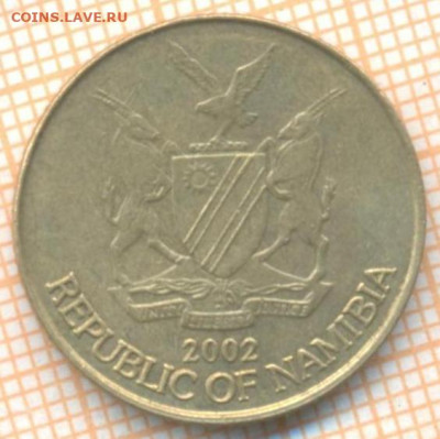 Намибия 1 доллар 2002 г., до 30.01.2021 г. 22.00 по Москве - Намибия 1 доллар 2002 2324а